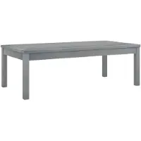 vidaXL Table basse 100x50x33 cm Gris Bois massif Acacia