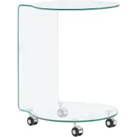 vidaXL Table basse 45x40x58 cm verre trempé