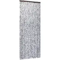 vidaXL Rideau anti-insectes brun et beige 90x220 cm chenille