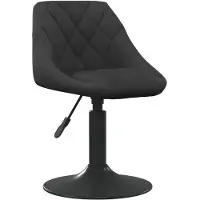 vidaXL Tabouret de bar noir velours