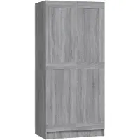 vidaXL Armoire Gris Sonoma 82,5x51,5x180 cm Matériau dérivé du bois