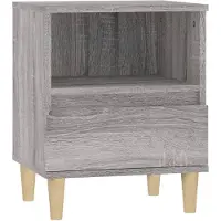 vidaXL Table de chevet Sonoma gris 40x35x50 cm