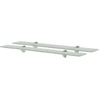 vidaXL Étagères murales 2 pcs Verre 70 x 20 cm 8 mm