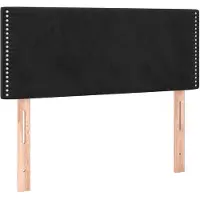 vidaXL Tête de lit noir 100x5x78/88 cm velours