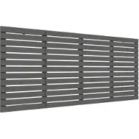 vidaXL Tête de lit murale Gris 206x3x91,5 cm Pin massif