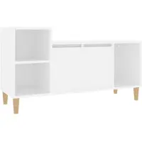 vidaXL Armoire TV blanche 100x35x55 cm Bois composite