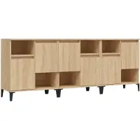 vidaXL Sideboards 3 pièces chêne Sonoma 60x35x70 cm bois composite