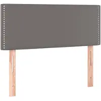 vidaXL Tête de lit Gris 80x5x78/88 cm Similicuir
