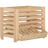 vidaXL Boîte à pommes de terre 60x40x50 cm Bois de pin solide