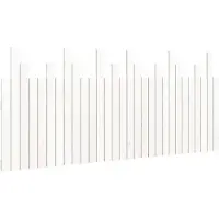 vidaXL Tête de lit murale blanche 185x3x80 cm pin massif
