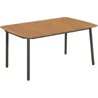 vidaXL Table basse 150x90x72 cm en bois massif d'acacia et acier