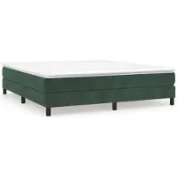 vidaXL Cadre de lit sans matelas vert foncé 180x200 cm velours