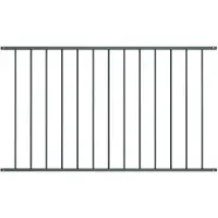 vidaXL Panneau de clôture Acier revêtu par poudre 1,7 x 0,75 m Anthracite