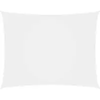 vidaXL Voile de parasol tissu oxford rectangulaire 6x7 m blanc