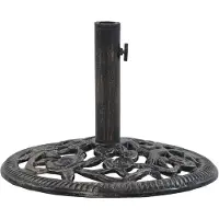 vidaXL Pied de parasol Bronze 12 kg 48 cm Fonte