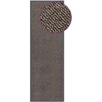 vidaXL Paillasson touffeté 60x180 cm Marron foncé