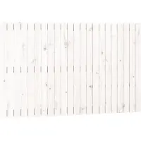 vidaXL Tête de lit murale blanche 140x3x90 cm pin massif