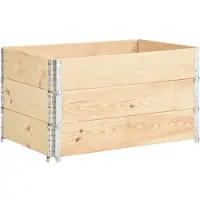 vidaXL Jardinières surélevées 3 pcs 50x100 cm Bois de pin solide