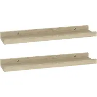 vidaXL Étagères murales 2 pièces Chêne Sonoma 40x9x3 cm