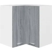 vidaXL Armoire suspendue d'angle Lyon Gris Sonoma 57x57x60 cm Matériau dérivé du bois
