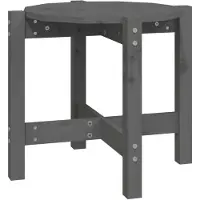 vidaXL Table basse Gris Ø 52,5x45 cm Pin massif