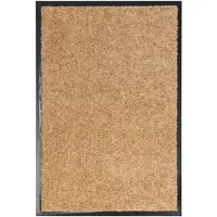 vidaXL Paillasson lavable Crème 40x60 cm