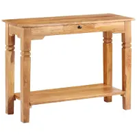 vidaXL Table console 100x40x76 cm Bois d'acacia massif
