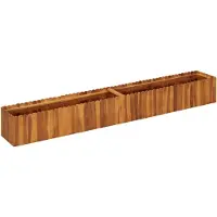 vidaXL Lit surélevé de jardin 200x30x25 cm bois massif acacia