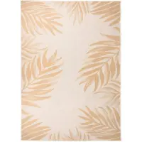vidaXL Tapis d'extérieur tissé plat 120x170 cm motif feuilles