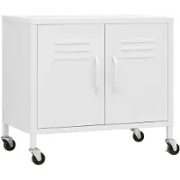 vidaXL Armoire de rangement Blanc 60x35x56 cm Acier