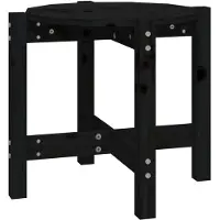 vidaXL Table basse noire à52,5x45 cm Pin massif