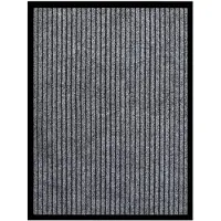 vidaXL Paillasson rayé Gris 60x80 cm