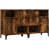 vidaXL Sideboards 2 pcs. Chêne fumé 60x35x70 cm Bois composite