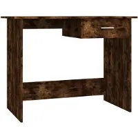 vidaXL Bureau chêne fumé 100x50x76 cm bois composite