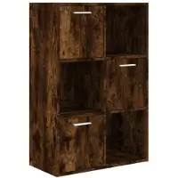 vidaXL Armoire de rangement Chêne fumé 60x29,5x90 cm