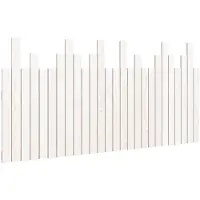 vidaXL Tête de lit murale blanche 166x3x80 cm pin massif
