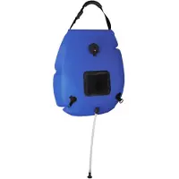 vidaXL Sac de douche de camping bleu 20 L PVC