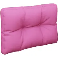 vidaXL Coussin de palette Rose 50x40x12 cm tissu