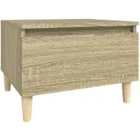 vidaXL Table d'appoint Chêne sonoma 50x46x35 cm Bois d'ingénierie