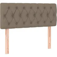 vidaXL Tête de lit taupe 100x7x78/88 cm Tissu