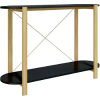 vidaXL Table console Noir 110x38x75 cm Bois d'ingénierie