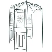 vidaXL Voûte de jardin 250 cm Vert foncé