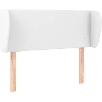 vidaXL Tête de lit avec oreilles blanc 103x23x78/88 cm similicuir