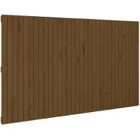 vidaXL Tête de lit murale marron miel 204x3x110 cm Pin massif
