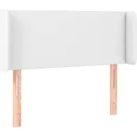 vidaXL Tête de lit avec oreilles blanc 103x16x78/88 cm similicuir