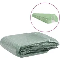 vidaXL Couverture de rechange pour serre (36 m²) 300x1200x200 cm Vert