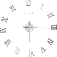 vidaXL Horloge murale 3D Design moderne argenté 100 cm XXL