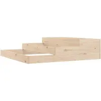 vidaXL Jardinière 107x107x27 cm Bois massif de pin