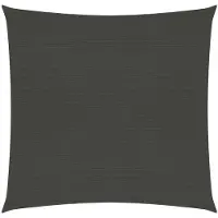 vidaXL Voile d'ombrage 160 g/m² Anthracite 4x4 m HDPE