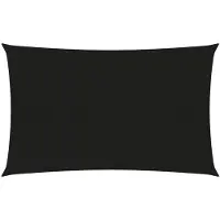 vidaXL Voile d'ombrage 160 g/m² Noir 2x4,5 m PEHD